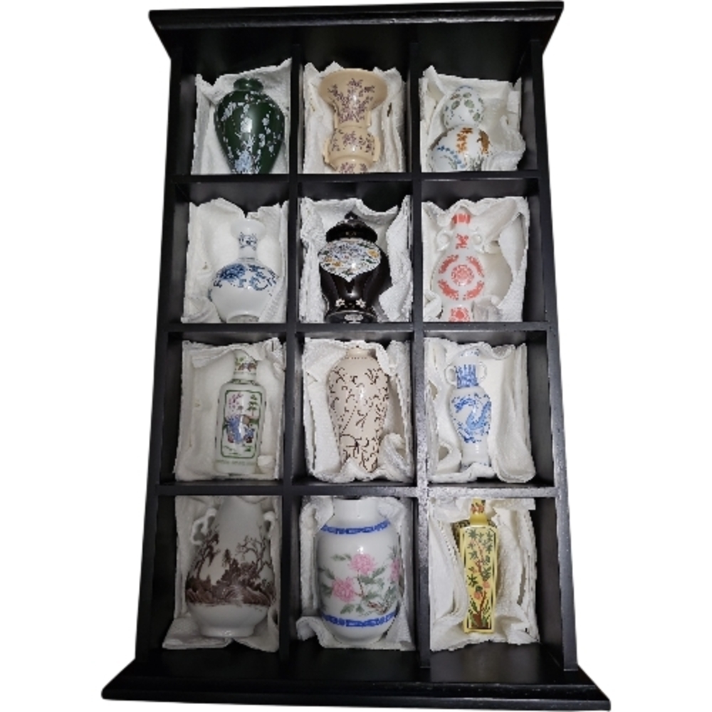 FRANKLIN MINT "TREASURES of the IMPERIAL DYNASTIES MINIATURE VASE COLLECTION
